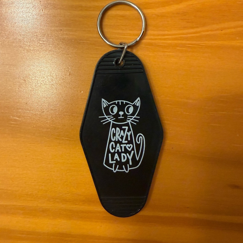 Black Cat Hotel Keychain